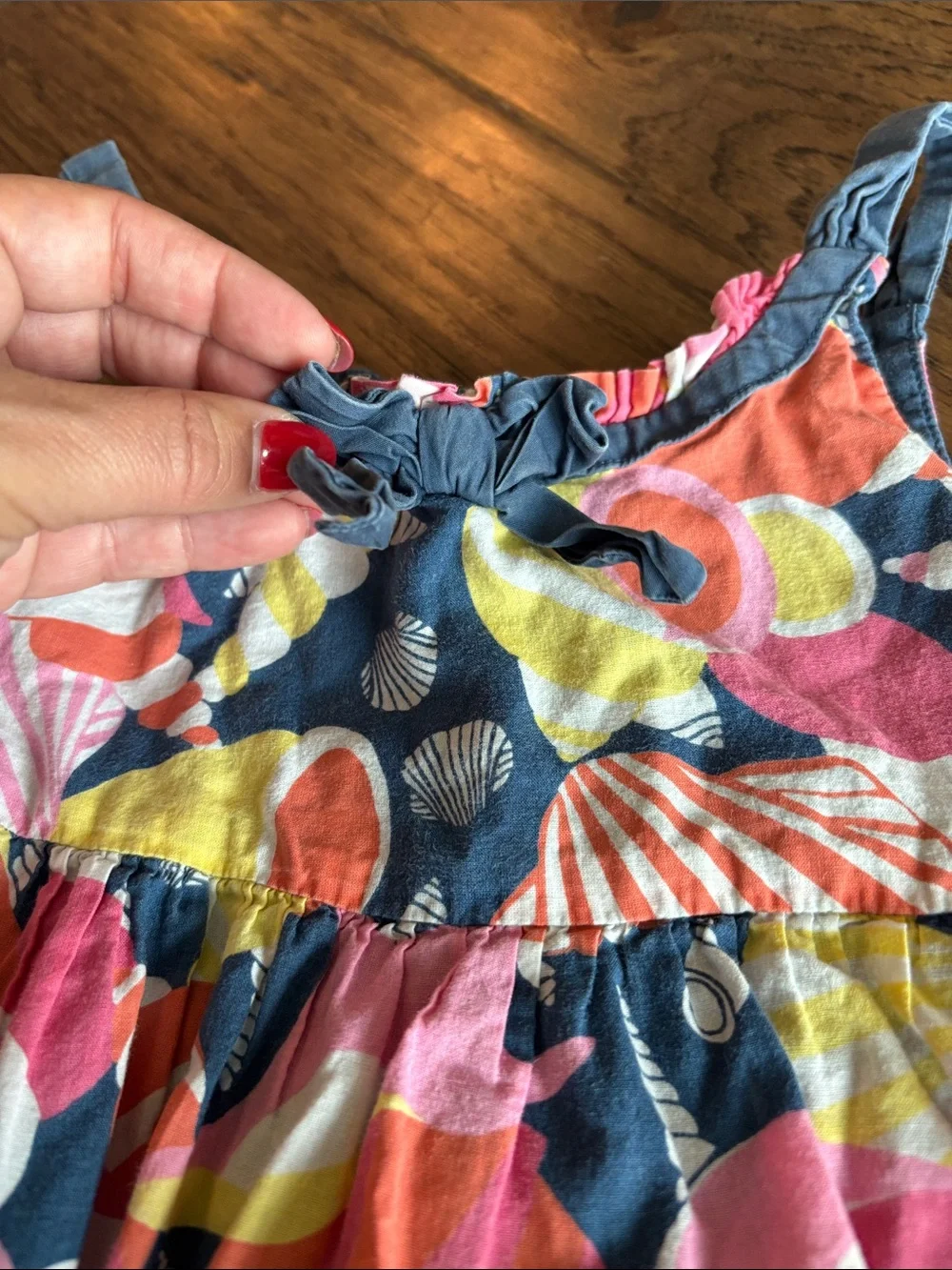 Girls' 2011 Bright Multi-Color Beach Seashell Sundress